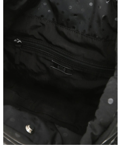 athe（アテ）の「[RUBAN] ドットブラックリボンバックパック兼ショルダーバッグ S AABA6F912BK（バックパック/リュック・レディース・ブラック・FREE）」の5枚目の写真