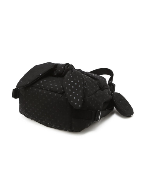 athe（アテ）の「[RUBAN] ドットブラックリボンバックパック兼ショルダーバッグ S AABA6F912BK（バックパック/リュック・レディース・ブラック・FREE）」の6枚目の写真