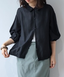 【M/L】レースカラーエアリーシャツブルゾン
