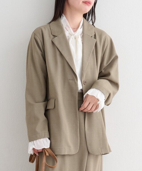 一部店舗限定/セットアップ対応/S.Mサイズ展開】B カフスフリル