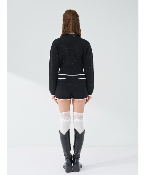 Darich（ダーリッチ）の「スパンコールバイカラーニットセットアップ