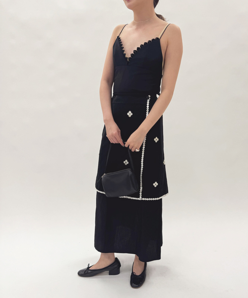 EDIT. FOR LULU(エディットフォールル)の「【NOHRA/ノーラ】Silk linen dress(ワンピース・レディース・ブラック・SMALL)」の14枚目の写真