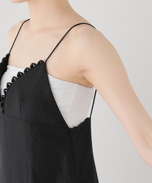 EDIT. FOR LULU(エディットフォールル)の「【NOHRA/ノーラ】Silk linen dress(ワンピース・レディース・ブラック・SMALL)」の4枚目の写真