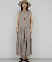 GALLARDAGALANTE（ガリャルダガランテ）の「ティアードノースリワンピース（ワンピース）」