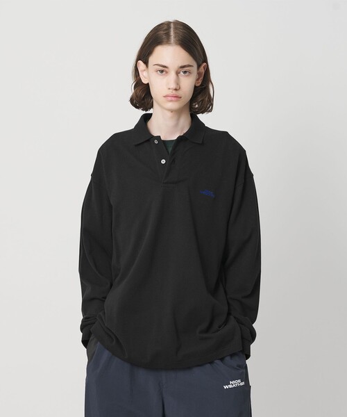 ＜NICE WEATHER＞ロゴ ロングスリーブ ポロシャツ
