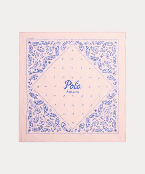 ロゴ ペイズリー コットン バンダナ（バンダナ/スカーフ）｜POLO RALPH