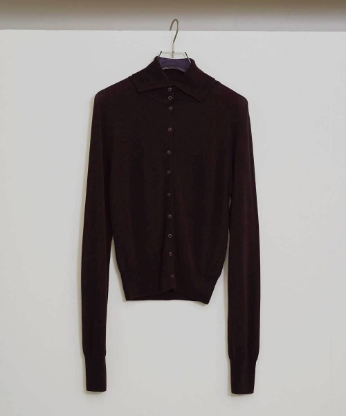 TODAYFUL（トゥデイフル）の「TODAYFUL Tencelwool Highneck Knit（ニット/セーター・レディース・ダークブラウン/ブラック/グレー・FREE）」の3枚目の写真