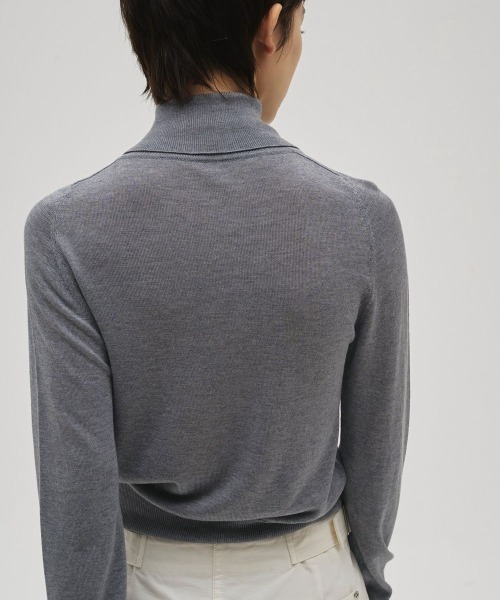 TODAYFUL（トゥデイフル）の「TODAYFUL Tencelwool Highneck Knit（ニット/セーター・レディース・ダークブラウン/ブラック/グレー・FREE）」の10枚目の写真