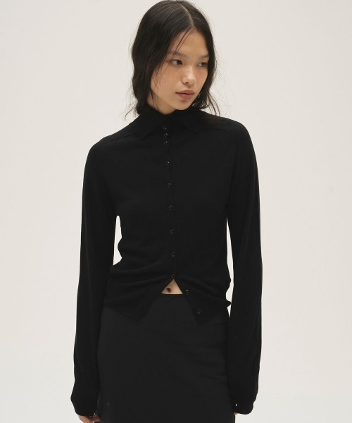 TODAYFUL（トゥデイフル）の「TODAYFUL Tencelwool Highneck Knit（ニット/セーター・レディース・ダークブラウン/ブラック/グレー・FREE）」の12枚目の写真