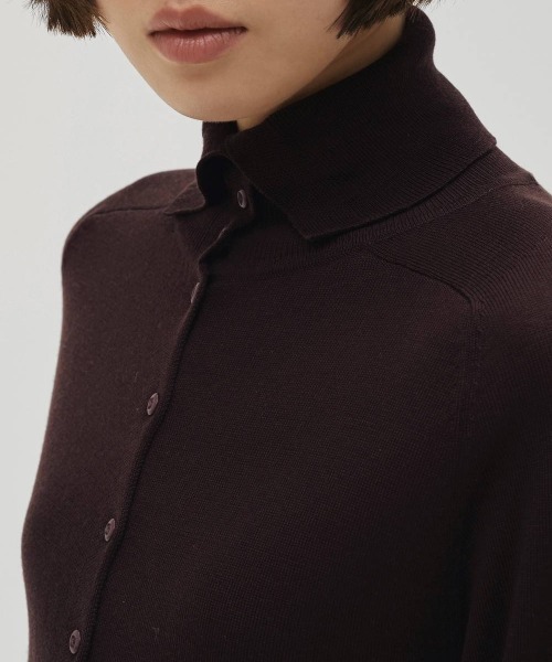 TODAYFUL（トゥデイフル）の「TODAYFUL Tencelwool Highneck Knit（ニット/セーター・レディース・ダークブラウン/ブラック/グレー・FREE）」の14枚目の写真