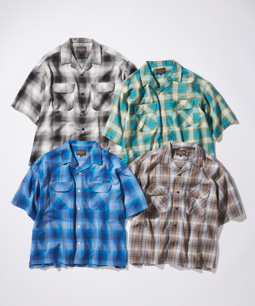 PENDLETON(ペンドルトン)の「PENDLETON / ペンドルトン 別注 TR ツイル 半袖 ボードシャツ(シャツ/ブラウス・メンズ・ライトグリーン/ブラック/ブルー系その他/ブラウン系その他・LARGE/MEDIUM)」の5枚目の写真