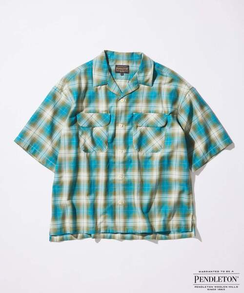 PENDLETON / ペンドルトン 別注 TR ツイル 半袖 オープンカラーシャツ