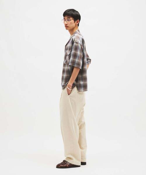 PENDLETON(ペンドルトン)の「PENDLETON / ペンドルトン 別注 TR ツイル 半袖 オープンカラーシャツ(シャツ/ブラウス・メンズ・ライトグリーン/ブラック/ブルー系その他/ブラウン系その他・LARGE/MEDIUM)」の5枚目の写真