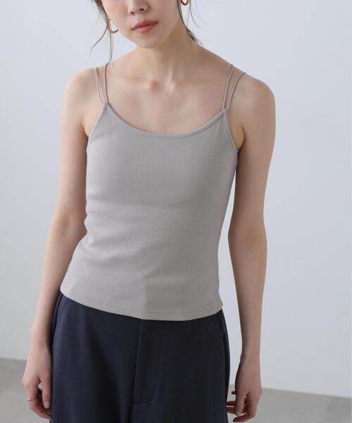 FREE'S MART（フリーズマート）の「カップ付きキャミソール（キャミソール・レディース・ホワイト/グレー/ブラック・FREE）」の3枚目の写真
