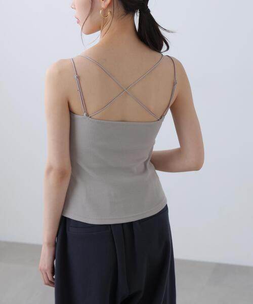 FREE'S MART（フリーズマート）の「カップ付きキャミソール（キャミソール・レディース・ホワイト/グレー/ブラック・FREE）」の10枚目の写真