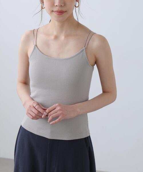 FREE'S MART（フリーズマート）の「カップ付きキャミソール（キャミソール・レディース・ホワイト/グレー/ブラック・FREE）」の11枚目の写真
