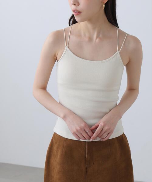 FREE'S MART（フリーズマート）の「カップ付きキャミソール（キャミソール・レディース・ホワイト/グレー/ブラック・FREE）」の16枚目の写真