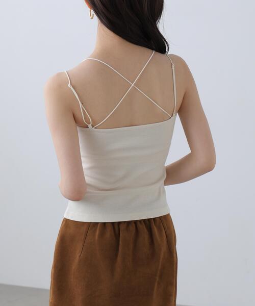 FREE'S MART（フリーズマート）の「カップ付きキャミソール（キャミソール・レディース・ホワイト/グレー/ブラック・FREE）」の18枚目の写真