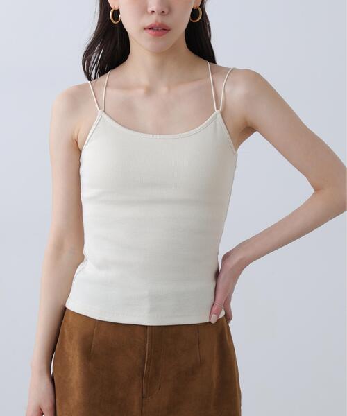 FREE'S MART（フリーズマート）の「カップ付きキャミソール（キャミソール・レディース・ホワイト/グレー/ブラック・FREE）」の19枚目の写真