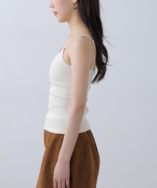 FREE'S MART（フリーズマート）の「カップ付きキャミソール（キャミソール・レディース・ホワイト/グレー/ブラック・FREE）」の20枚目の写真