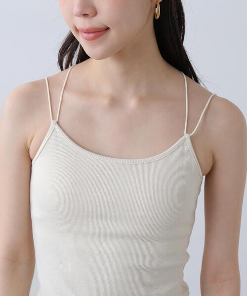 FREE'S MART（フリーズマート）の「カップ付きキャミソール（キャミソール・レディース・ホワイト/グレー/ブラック・FREE）」の22枚目の写真