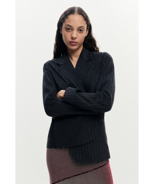 Desigual(デシグアル)の「バイカラーストライプアシメニットスカート(スカート・レディース・グリーン・S/M/L)」の5枚目の写真