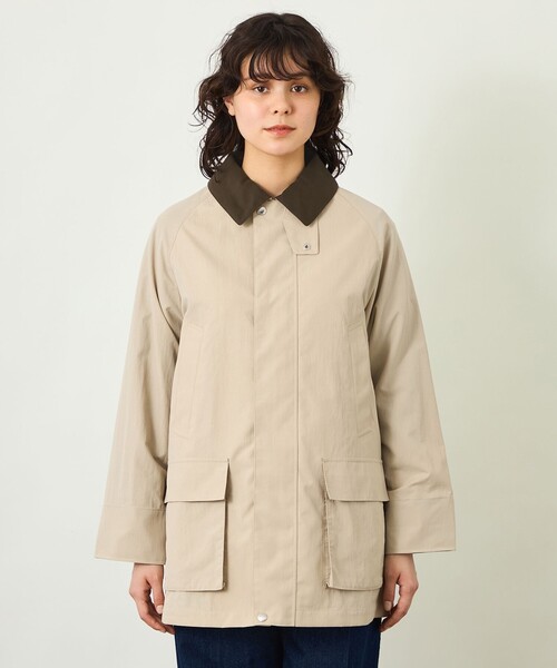MACKINTOSH PHILOSOPHY(マッキントッシュ フィロソフィー)の「GREY LABEL 【SOMERFORD(サマーフォード)】ライトタフタ製(ステンカラーコート・レディース・ブラック/ベージュ系その他4・2/6)」の5枚目の写真