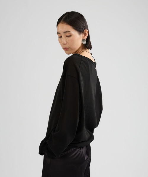 Chaos（カオス）の「Chaos(カオス)/ シアーダブルカラープルオーバー（ニット/セーター・レディース・ホワイト系/ブラック・FREE）」の13枚目の写真