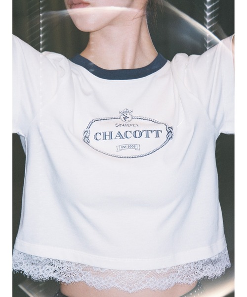SNIDEL（スナイデル）の「【Chacott】コラボレーストリムTシャツ（Tシャツ/カットソー・レディース・その他/ホワイト/ライム/ピンク・F）」の6枚目の写真