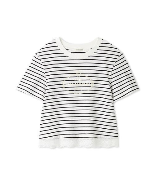 snidel Chacott コラボレーストリムTシャツ Chacott】コラボレーストリムTシャツ(Tシャツ・カットソー)｜トップス
