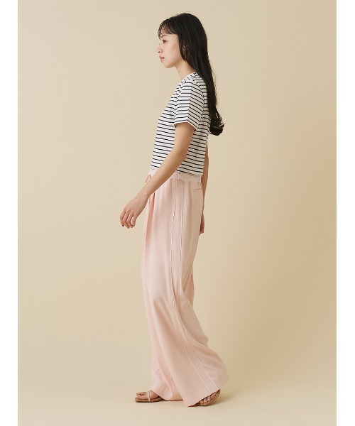 SNIDEL（スナイデル）の「【Chacott】コラボレーストリムTシャツ（Tシャツ/カットソー・レディース・その他/ホワイト/ライム/ピンク・F）」の15枚目の写真