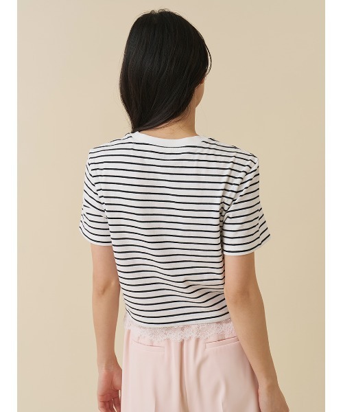 SNIDEL（スナイデル）の「【Chacott】コラボレーストリムTシャツ（Tシャツ/カットソー・レディース・その他/ホワイト/ライム/ピンク・F）」の17枚目の写真
