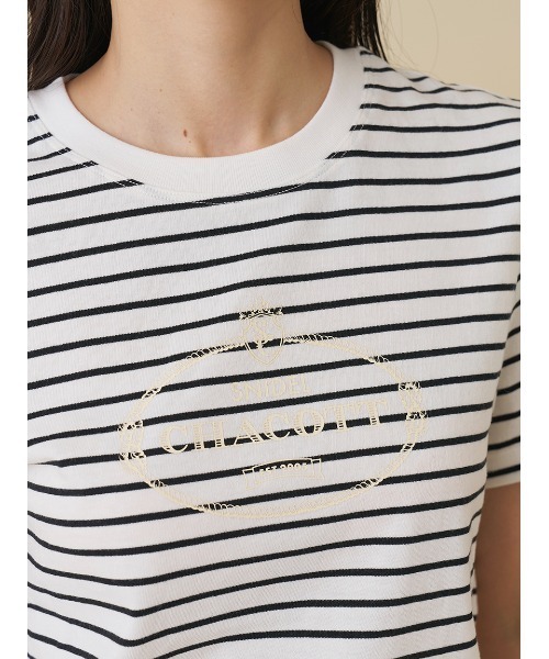 SNIDEL（スナイデル）の「【Chacott】コラボレーストリムTシャツ（Tシャツ/カットソー・レディース・その他/ホワイト/ライム/ピンク・F）」の19枚目の写真