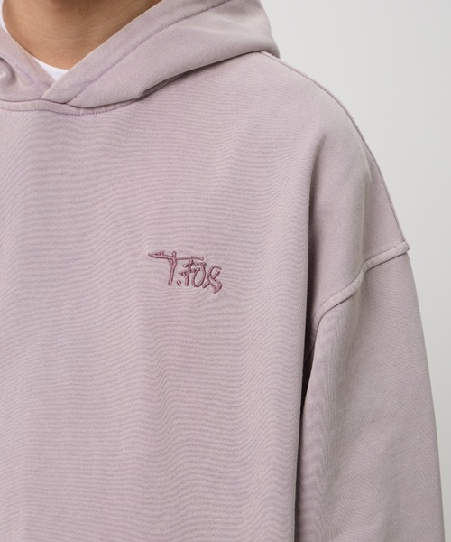 T.FOX (ティーフォックス)の「26ss Vintage Washed Hoodie/フード刺繍ヴィンテージ加工パーカー(パーカー・メンズ・グリーン/パープル/ブルー・L)」の13枚目の写真