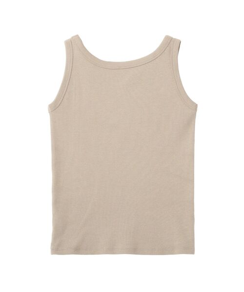 AMERICAN HOLIC（アメリカンホリック）の「【抗菌防臭】テレコタンクトップ（タンクトップ・レディース・ブラック/ダークベージュ/チャコールグレー/オフホワイト/グレイッシュベージュ・M/L）」の21枚目の写真