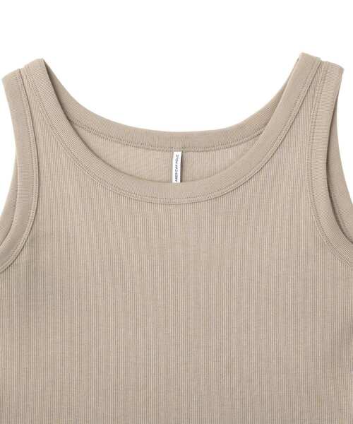 AMERICAN HOLIC（アメリカンホリック）の「【抗菌防臭】テレコタンクトップ（タンクトップ・レディース・ブラック/ダークベージュ/チャコールグレー/オフホワイト/グレイッシュベージュ・M/L）」の22枚目の写真