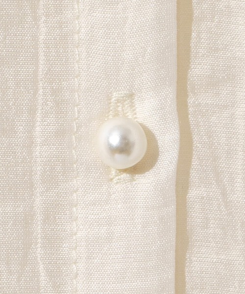 flower(フラワー)の「ボタニカルカラーブラウス(シャツ/ブラウス・レディース・ホワイト/アイボリー・FREE)」の6枚目の写真