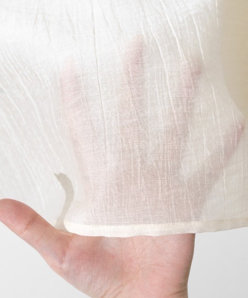 flower(フラワー)の「ボタニカルカラーブラウス(シャツ/ブラウス・レディース・ホワイト/アイボリー・FREE)」の11枚目の写真