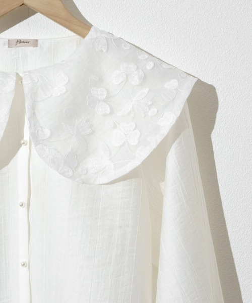 flower(フラワー)の「ボタニカルカラーブラウス(シャツ/ブラウス・レディース・ホワイト/アイボリー・FREE)」の17枚目の写真