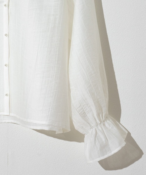 flower(フラワー)の「ボタニカルカラーブラウス(シャツ/ブラウス・レディース・ホワイト/アイボリー・FREE)」の18枚目の写真