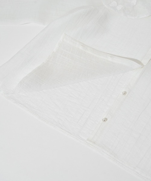 flower(フラワー)の「ボタニカルカラーブラウス(シャツ/ブラウス・レディース・ホワイト/アイボリー・FREE)」の19枚目の写真