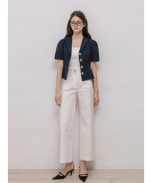 LAUTREDE MIN（ロートルドミン）の「Lautre White two button Denim pants（その他パンツ）」