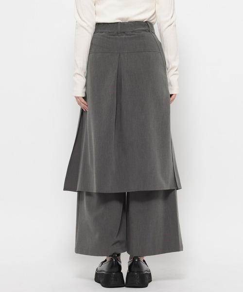 HARE（ハレ）の「シャツレイヤーライクワイドパンツ(HARE)（スラックス・レディース・グレー/ブラック・FREE）」の16枚目の写真