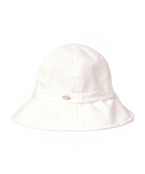 SHIPS（シップス）の「SHIPS KIDS:〈UVカット〉ベビー 刺繍 ハット（キャップ・キッズ・ホワイト・SMALL/X-SMALL/MEDIUM）」の2枚目の写真