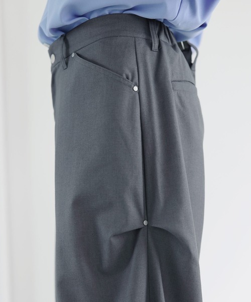 SOCCE（ソーシー）の「リベットTRスラックス（スラックス・メンズ・ブラック/ダークグレー・L/M/S/XL）」の7枚目の写真