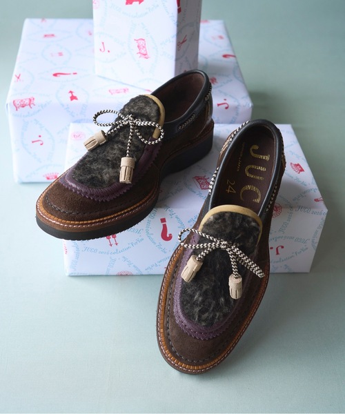 JUCO.（ジュコ）の「テディローファー（ローファー・レディース・ブラウン・23cm/23.5cm/24cm/24.5cm/25cm/25.5cm/26.5cm）」の3枚目の写真