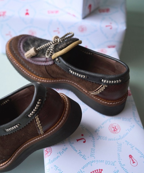 JUCO.（ジュコ）の「テディローファー（ローファー・レディース・ブラウン・23cm/23.5cm/24cm/24.5cm/25cm/25.5cm/26.5cm）」の7枚目の写真