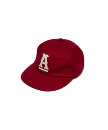 ANONIMO-A（アノーニモ）の「A Logo Wool Felt Cap- Red（キャップ）」