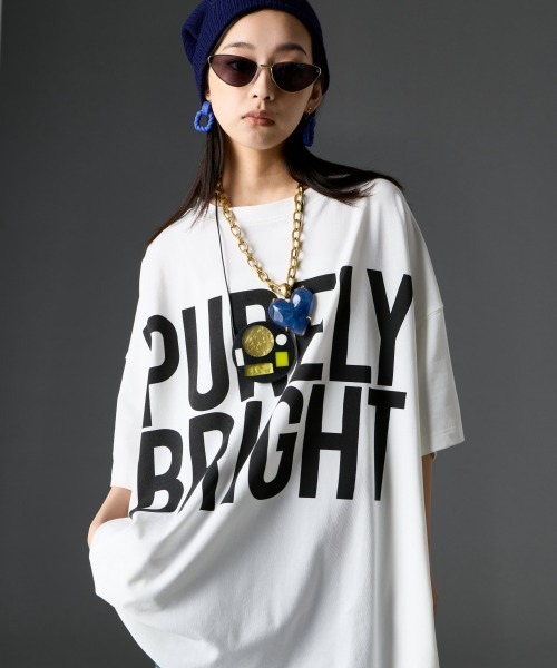 GEVS.（ジェイヴィス）の「ビッグシルエットTシャツ＜大きいサイズ有＞GEVS.（Tシャツ/カットソー・レディース・オフホワイト/チャコール/ブラック・3L～4L/M-LL/5L～6L）」の17枚目の写真