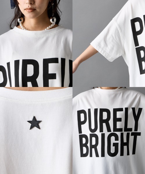 GEVS.（ジェイヴィス）の「ビッグシルエットTシャツ＜大きいサイズ有＞GEVS.（Tシャツ/カットソー・レディース・オフホワイト/チャコール/ブラック・3L～4L/M-LL/5L～6L）」の5枚目の写真